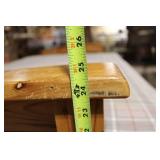 Wooden Futon Sofa Bed with Plaid Mattress