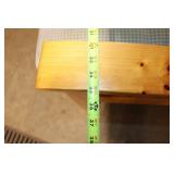 Rustic Wooden Armchair with Cushion