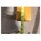 Rustic Wooden Armchair with Cushion