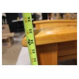 Rustic Wooden Armchair with Cushion