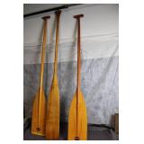 Set of 3 Wooden Canoe Paddles by Sawyer