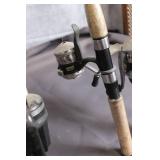 Collection of 8 Used Fishing Rods with Reels