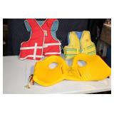 Set of 3 Personal Flotation Devices: Ski Vests and Water Ski Vest