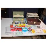 Fishing Tackle Collection with Cases, Lines, and Accessories