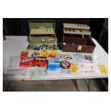 Fishing Tackle Collection with Cases, Lines, and Accessories