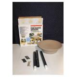 Four Seasons Heated Birdbath with EZ-Tilt-To-Clean Deck Mounting Hardware