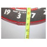 Vintage Round Dart Board with 18 Assorted Darts