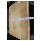 Industrial Metal Workbench Table with Lower Shelf