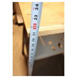 Industrial Metal Workbench Table with Lower Shelf