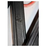 Assortment of Power Tools and Accessories Including Drill, Jigsaw, Light, and C-Clamps