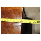 Antique Wooden Dry Sink with No Mirror and Brass Handles