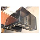 Black Vintage Office Desk with Brass Hardware