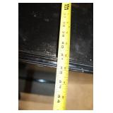 Black Vintage Office Desk with Brass Hardware