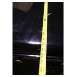 Black Vintage Office Desk with Brass Hardware