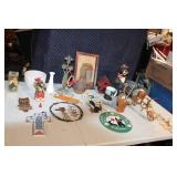Diverse Collection of Home Decor Items Including Figurines and Wall Hangings