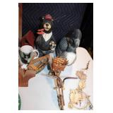 Diverse Collection of Home Decor Items Including Figurines and Wall Hangings