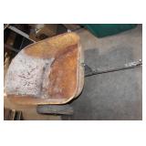 Rustic Used Metal Wheelbarrow with Two Flat-Free Tires