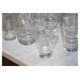 Collection of 40 Assorted Glassware - Tumblers, Pilsners, and Mugs