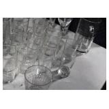 Collection of 40 Assorted Glassware - Tumblers, Pilsners, and Mugs