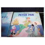 Collection of 20 Vintage Vinyl Records Including Michael Jackson, Star Wars, and Peter Pan