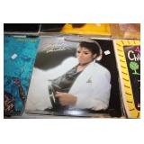 Collection of 20 Vintage Vinyl Records Including Michael Jackson, Star Wars, and Peter Pan