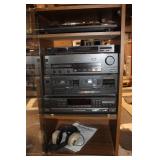 Technics Stereo System Complete with Cabinet and Headphones