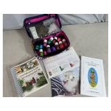 Young Living Essential Oils with Case, Droppers, Books, Etc