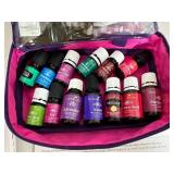 Young Living Essential Oils with Case, Droppers, Books, Etc