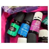 Young Living Essential Oils with Case, Droppers, Books, Etc