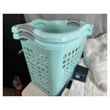 3 Laundry Hampers, Sheets, Bath Mats, Blankets, and More