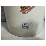 2 Gallon Red Wing Crock - Cracked