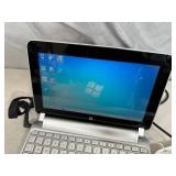 HP Mini Laptop Computer with Cord and Mouse