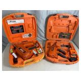 2 Older Paslode Battery Powered Nailers