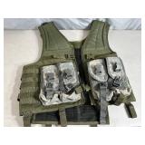 Military Style Plate Carrier Vest with Mag Pouches