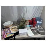 Assorted Household, Pyrex Mixing Bowl, Diffuser, Decor, and Lots More