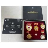 Collectors Edition Russian / USSR Service Medals Set with Box