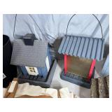 Birdhouses, Bird Feeders, 2 New Self-Watering Planters, Hanging Shelf