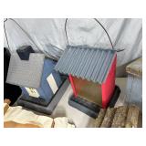 Birdhouses, Bird Feeders, 2 New Self-Watering Planters, Hanging Shelf