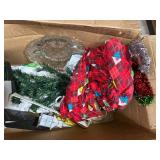 Large Lot of Christmas Decor, 8 ft Inflatable Santa, and More