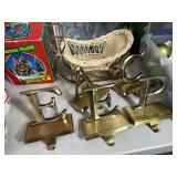 Large Lot of Christmas Decor, 8 ft Inflatable Santa, and More