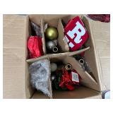 Large Lot of Christmas Decor, 8 ft Inflatable Santa, and More