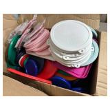 2 Boxes of New Pyrex and Corelle Plastic Lids