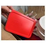 2 Boxes of New Pyrex and Corelle Plastic Lids
