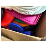 2 Boxes of New Pyrex and Corelle Plastic Lids