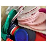 2 Boxes of New Pyrex and Corelle Plastic Lids