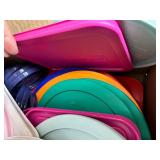 2 Boxes of New Pyrex and Corelle Plastic Lids