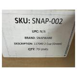 Approx 315 New Lids for Snapware Food Storage Containers