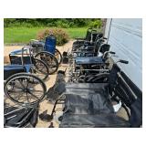 8 Wheelchairs and Large Assortment Of Parts