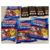 Assorted Candy, Chocolove Chocolate Bars, Haribo Gummy Candy