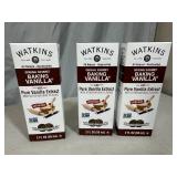 3 New Bottles of Watkins Baking Vanilla